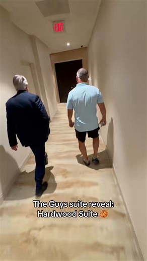 The guys suite reveal: Hardwood Suite 🏀 @Vegas @Palms #VegasPartner