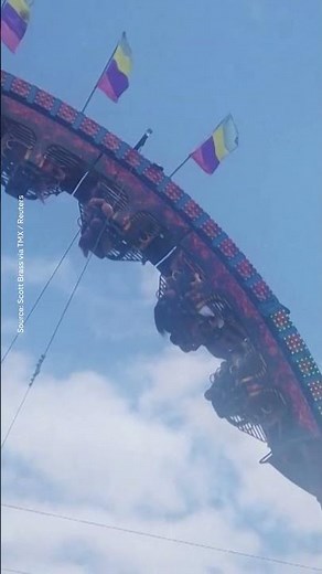 Roller coaster rescue: passengers stuck upside-down