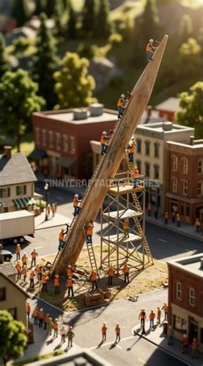 Bite-Sized Builders Turn Toothpick into Monument!