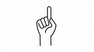 Animated Index Finger Linear Icon Shaking Stock Footage Video (100% Royalty-free) 1102301767 | Shutterstock