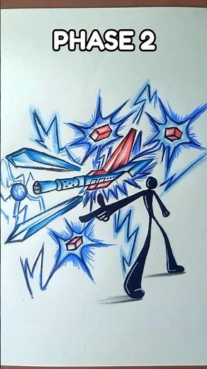 How To Draw Stickman With Different Powers ✨#stickman #drawing