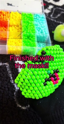making a Kandi mask!!! #kandi #kandikid #colorful #beads