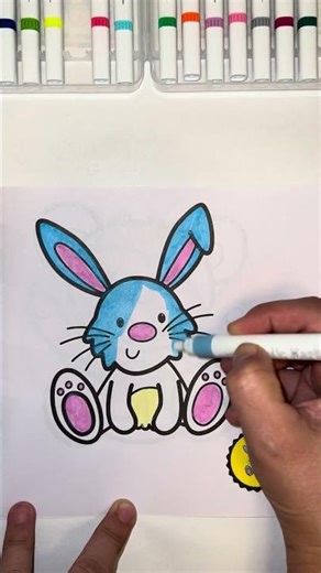 rabbit 🐰 #art #coloringadventure #drawing #colorines #colors #coloring #pinting