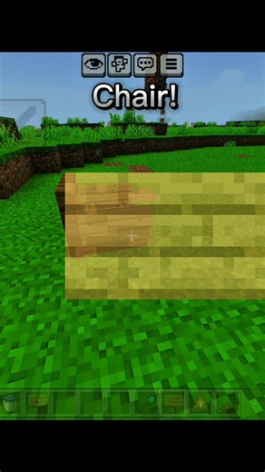 Minecraft chair hack tutorial short #minecraft