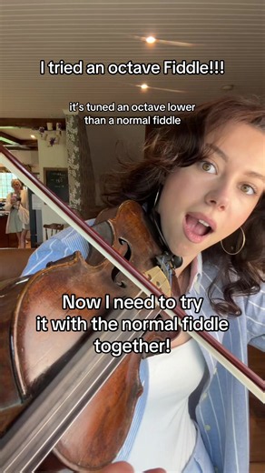 do we like?! I’ll have to show you my fiddle collection next #octavefiddle #newfiddle #instrument #musicianstuff