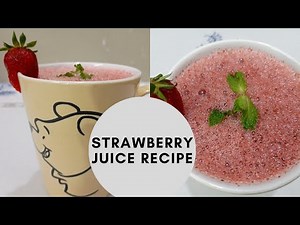 How to make Strawberry Juice Recipe | Strawberry Juice Recipe | Kitchen n Outing Diaries