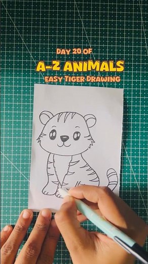 How to draw tiger 🐯 | Easy tiger drawing | Tiger drawing easy #tiger #drawingforkids