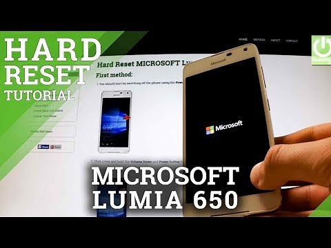 How to Restore Your MICROSOFT Lumia 650 to Factory Settings - Windows Phone