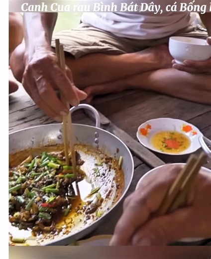 Canh Cua rau Bình Bát Dây, cá Bống Trứng kho tiêu. #netque #nauan #monandanda #amthucmientay #monanmientay