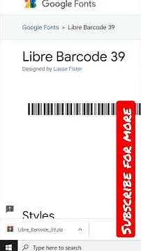 Easily Create Barcode in Excel with using Libre Barcode 39 Font #excel #shorts #barcode #trick #idea