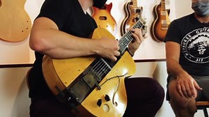 What the first ever* solid body electric guitar sounds like :) This is a replica of Les Paul's "Log" made by Milwaukee Guitar Company. *Lot's of fascinating and complicated history with this instrument, full video link below :) https://youtu.be/36ECSlBDDRA | Rob Scallon