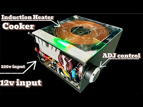 Build a beautiful 12v - 220v induction cooker. Add features to your computer power supply