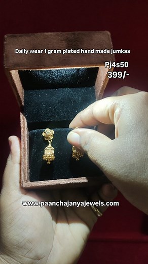 11K views · 161 reactions | WhatsApp 9381522513 for queries Price:399/- no cash on delivery  Online payment only  Unboxing vedio must #viral #trending #paanchajanyajewels #jumkas | Paanchajanya_jewels | Facebook