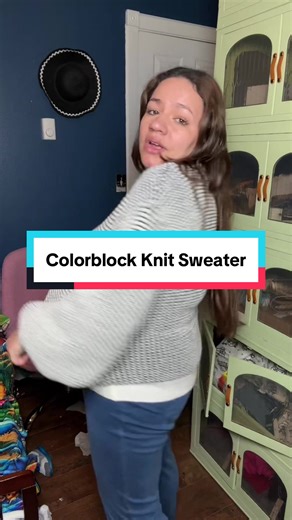 Colorblock Knit Sweater featuring a cozy knit, bold colorblock design, and relaxed fit for effortless style. #TikTokShopJumpstartSale #TikTokShopCreatorPicks#womensfashion #colorblocksweater #ootd Colorblock sweater Women’s fashion OOTD Sweater weather