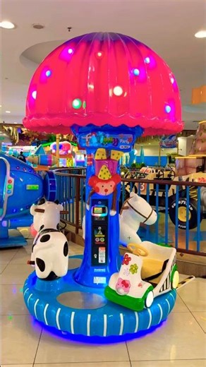 Step into this adorable mini carousel universe full of mushrooms, horses, cars, and cows 🍄🎠🐴🚗🐄