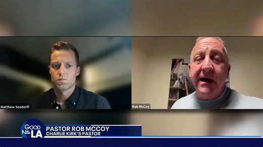 I spoke with Charlie Kirk’s pastor Rob McCoy about the assassination of his best friend. In the exclusive @FOXLA interview he tells me, “Those who couldn’t compete with logic and reason used a bullet”. | Matthew Seedorff
