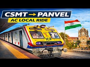 Mumbai AC Local Train Journey 🚆 | CSMT to Panvel Harbour Line Full Ride