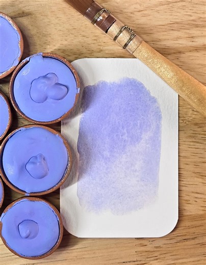 LAVENDER / Clay Pans / Handmade Watercolor Paint / Hand Mulled Paints / Watercolor Palette / Handcrafted Art Supply / Artist Gift - Etsy