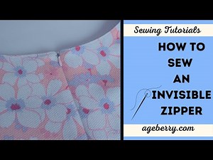 How to sew an invisible zipper using Wonder tape for sewing