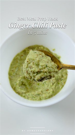 5-Minute Ginger Chili Paste 🌶️ | Easy Homemade Kitchen Hack#shorts