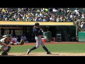 SEA@OAK: Ryan slaps an infield hit that scores Smoak