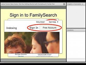 Basic Series: Part 1 - Getting Started with FamilySearch Family Tree - James Tanner