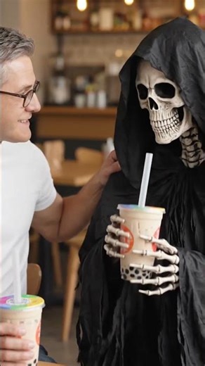 Boris the caretaker with Grimm reaper. #goth