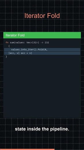 Master State in Rust Iterators with Fold