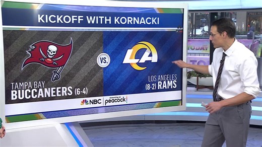 Steve Kornacki Breaks Down Sunday's Bucs vs. Rams Game