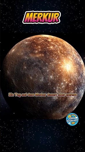 Merkur erklärt ☿ | Der kleinste Planet im Sonnensystem | Sonnensystem für Kinder einfach erklärt