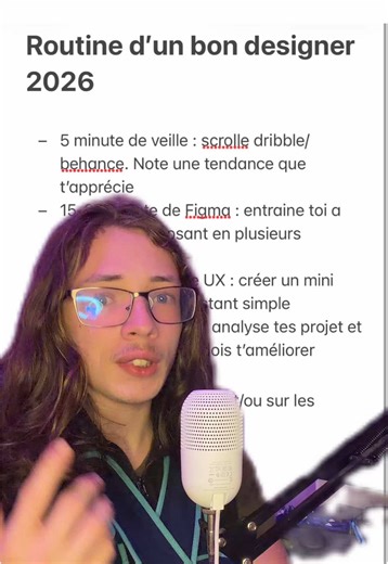 Ma routine pour devenir un meilleur designer en 2026 #figma #UXDesign #uiux