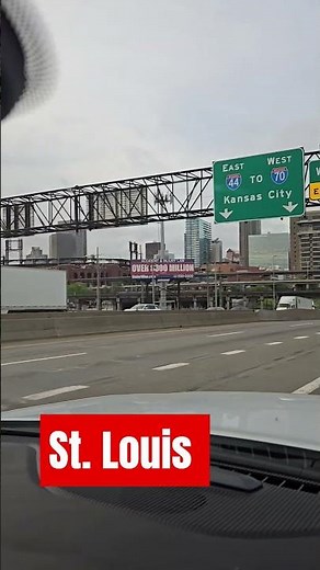 Downtown St. Louis Drive: City Sights & Highways #stl #highway #fyp