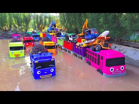 Wow Mobil Truk Tronton Panjang Bongkar Mainan Mobil Mobilan Truk Pemadam, Truk Oleng, Dump Truk