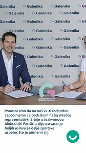 🗣️ Galenika je sada sponzor Aleksandre Perišić, mlade zvezde srpskog teakvondoa! 🥋 Pročitajte zašto nam je važno da mlade motivišemo na sport i zdrave navike kroz projekat "Zdravo dvadesete" 👇🏻👇🏻👇🏻 https://shorturl.at/27cxg #Galenika #PosvećeniLjudima #VerniZdravlju | Galenika