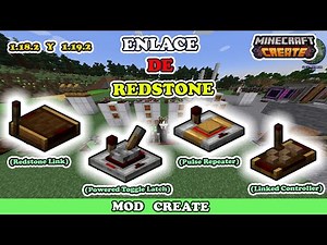 ENLACE REDSTONE | CREATE MOD MINECRAFT JAVA 1.18.2 Y 1.19.2 | GUI EN ESPAÑOL | Redstone Link