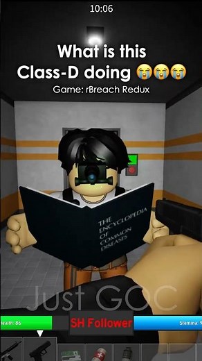 What is this Class-D doing 😭😭😭 #roblox #scp #rbreach #robloxmemes #memes