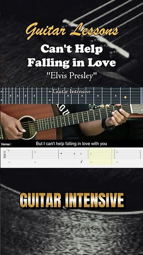 Can't Help Falling in Love - ELvis Presley | EASY Guitar Lessons TAB - Guitar Tutorial #guitarhowto