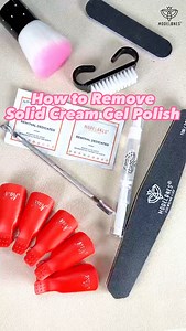 How to remove solid cream gel polish modelones nail tutorial for...