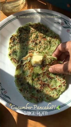 Cucumber Pancake | Sajjige Rotti | Easy Summer Breakfast Recipe 🥒 | Toushe Bhakri #shorts
