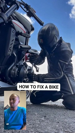 3.5K views · 26 reactions | How to fix a motorcycle and then you get hurt. Video credit to @officialrider20 #howto #maintenance #motorcycle | Nkosi Tau | Facebook