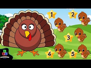 5 Little Turkeys | Fun Counting & Sing Along for Kids