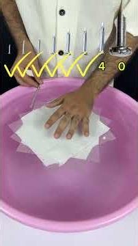 TRY TO GUESS HOW MANY TISSUE PAPERS IT TAKE TO FLOAT! #asmr #experimnent #satisfyingvideo