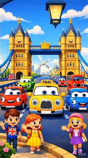 London Bridge Song for Kids 🌉 | Fun Cartoon Nursery Rhyme | Learn & Dance Song