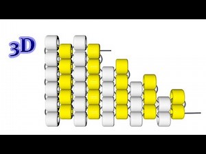Мозаичное плетение. Убавление рядов по краю. 3D урок