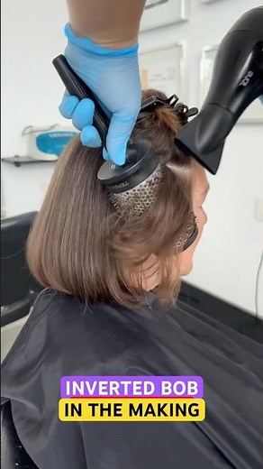 IN THE MAKING INVERTED BOB HAIRCUT: Complete Tutorial Linked Below! 🔥🔥🔥