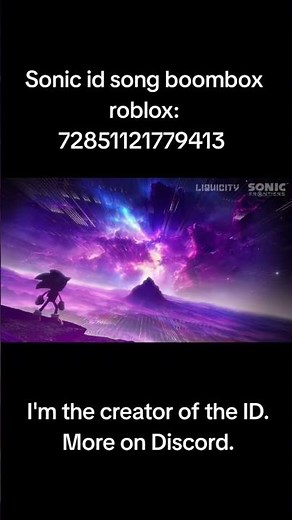 Sonic id song boombox roblox #sonic #роблокс #roblox #boombox #song #music #sonicfrontiers