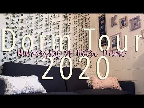 College Dorm Room Tour 2020 || University of Notre Dame