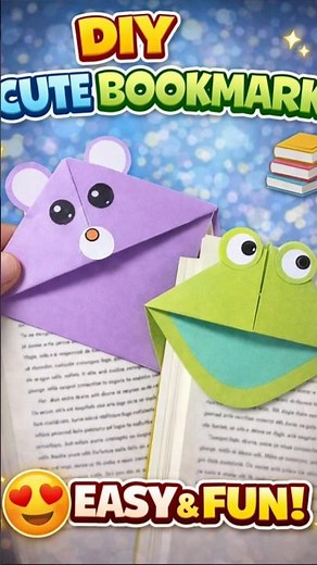 ✨ DIY Cute Animal Paper Bookmark 📚 Cute Corner Bookmark DIY | Origami #viral #shorts #diy #trending