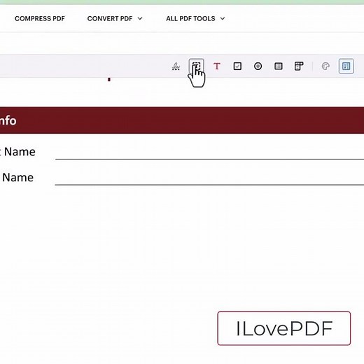 Adding Form Elements to PDF using ILovePDF
