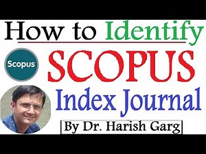How to Identify SCOPUS Index Journals